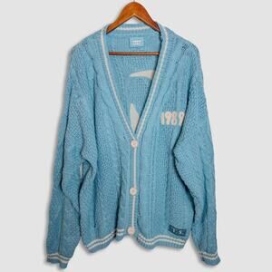 Taylor Swift 1989 Taylor’s Version Blue Cardigan Oversized Era Tour Sweater